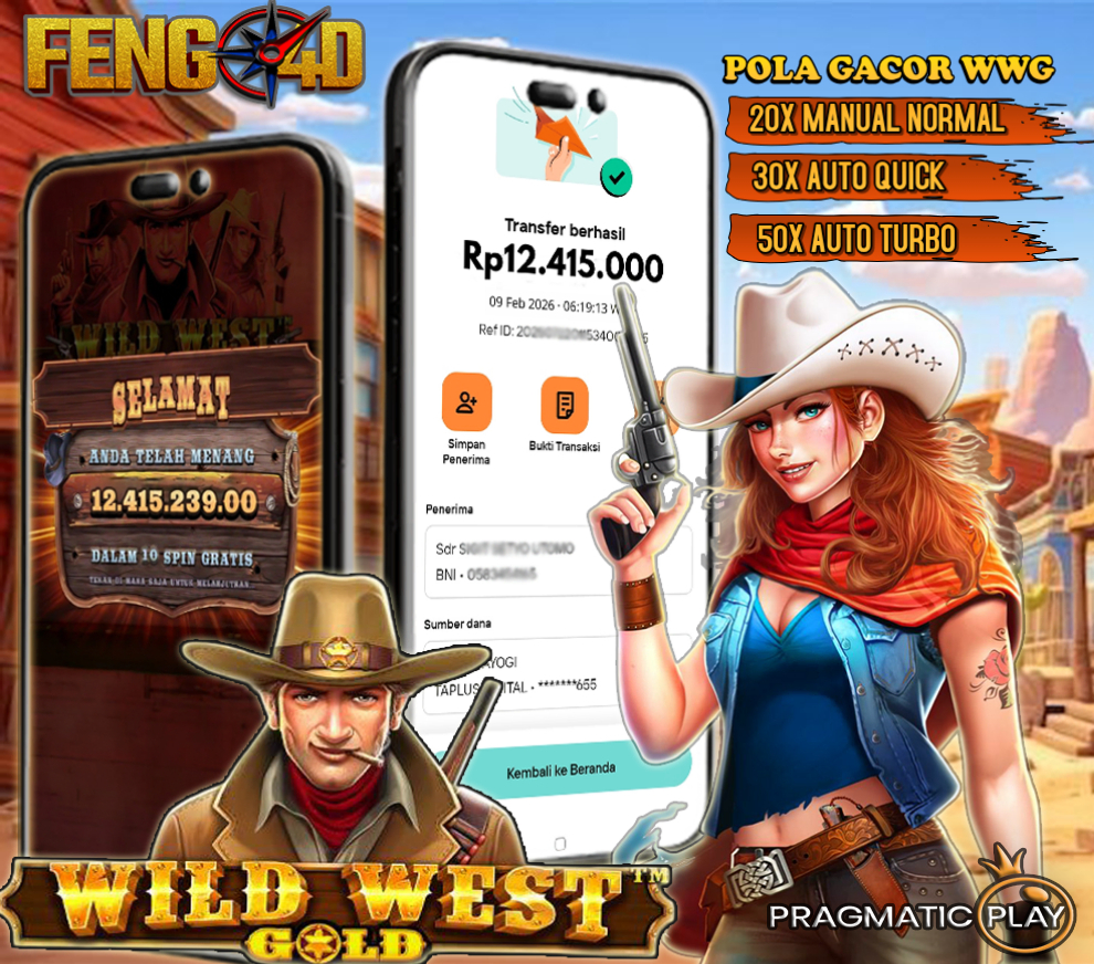 Pola Gacor Wild West Gold: Member FENG4D Berhasil WD Rp 12.415.000