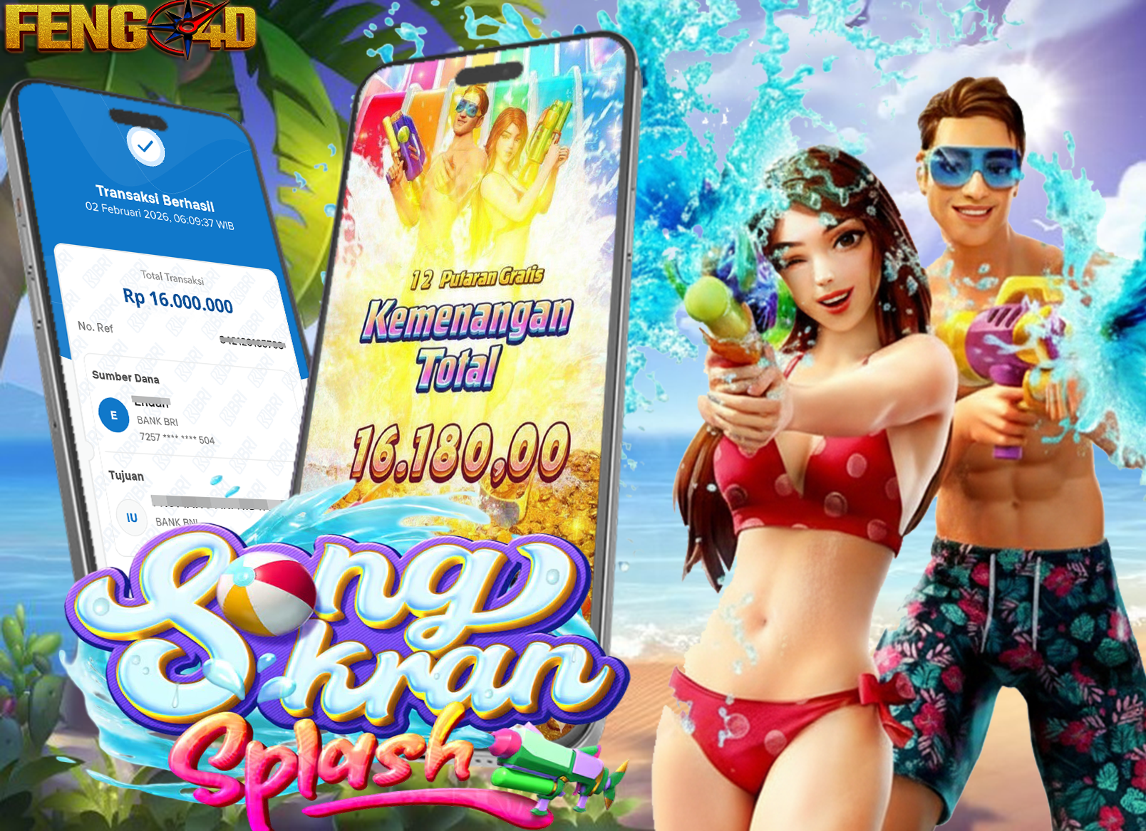WD Meluber! Modal Receh Jadi 16 Juta di Songkran Splash – Pakai Pola Gacor Ini!! 🌊💰