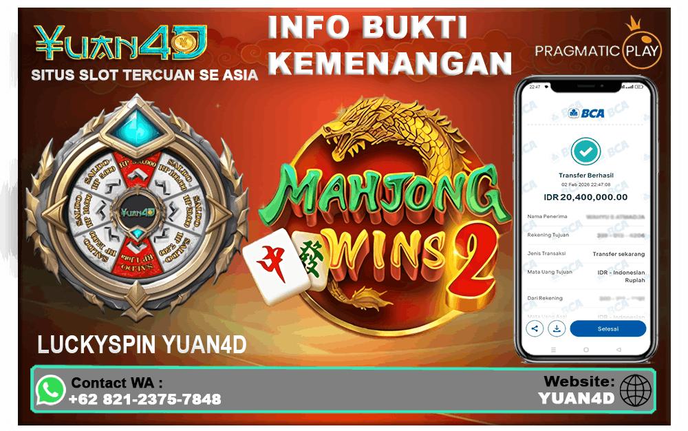Kemenangan Slot Mahjong Wins 2, Simbol Emas Bertaburan Bikin Cuan Maksimal